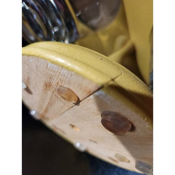 MCM Wood and Glass Retro 60S Lazy Susan Condiment Server Lids - Picture 10 of 10